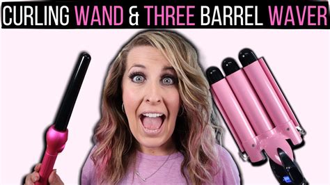 Curl Your Hair With A Curling Wand And A Three Barrel Waver Curling