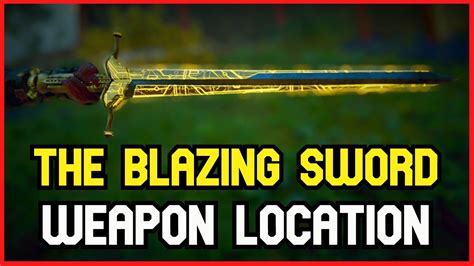 THE BLAZING SWORD Weapon Location Assassins Creed Valhalla YouTube