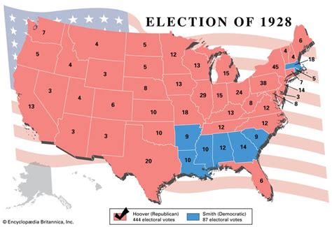 A History Of Us Presidential Elections In Maps Britannica