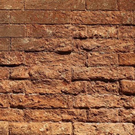 Rough Textured Clay Brick Wall Stock Image Image Of Materials