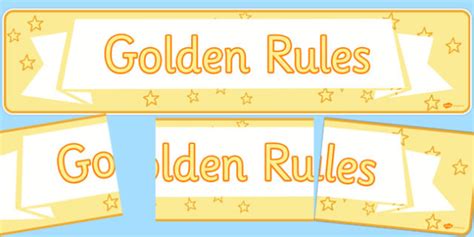 Golden Rules Display Banner Rules Behaviour Display Banner