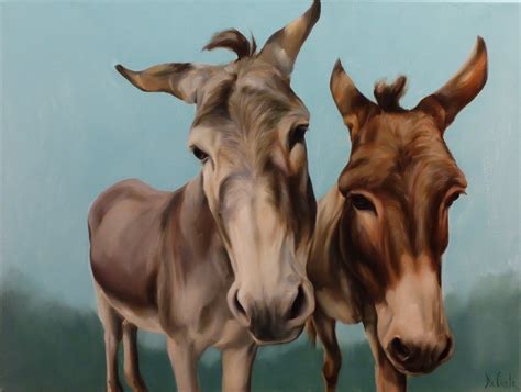 Donkey Oil Painting And Prints Double Trouble Etsy Oil Painting