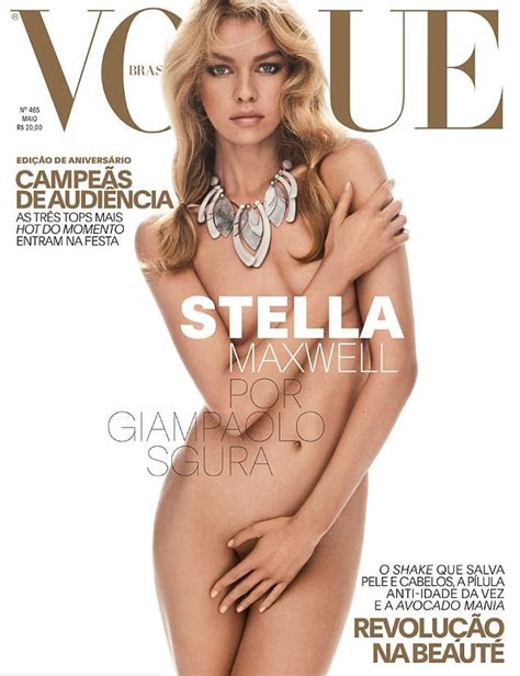Stella Maxwell Nude On The Cover Of Vogue Brazil Daily Mail Online