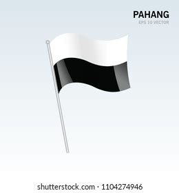 Waving Flag Pahang State Federal Territory Vector De Stock Libre De