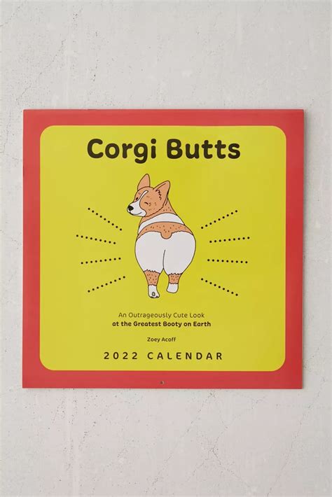 A Funny Calendar Corgi Butts 2022 Wall Calendar The Best 2022 Calendars For Walls And Desks