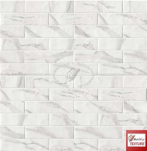 White Marble Tiles Pbr Texture Seamless 21568