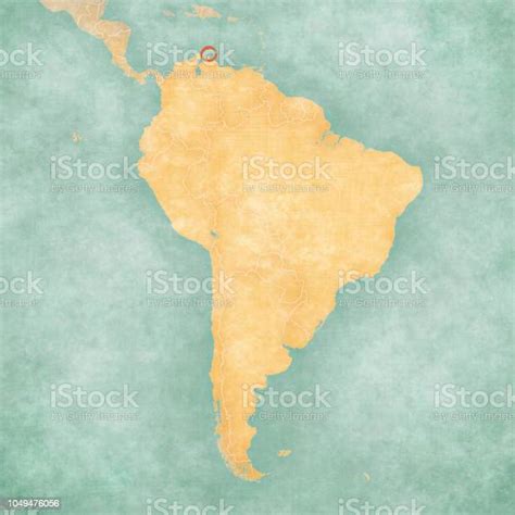 Map Of South America Aruba Stock Illustration Download Image Now