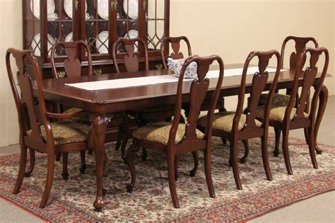 Sold Knob Creek Cherry 1992 Vintage Dining Set Table And 8 Chairs