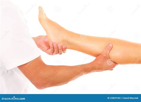 Leg Massage Stock Image Image Of Physical Orthopedic 23829183