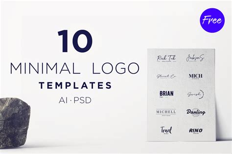 Top 50 Free Minimalist Logo Templates Psd Ai
