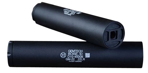 Gemtech Gm 22 Suppressor 22 Lr 5″ 12″x28 Tpi Black Cerakote Aluminum