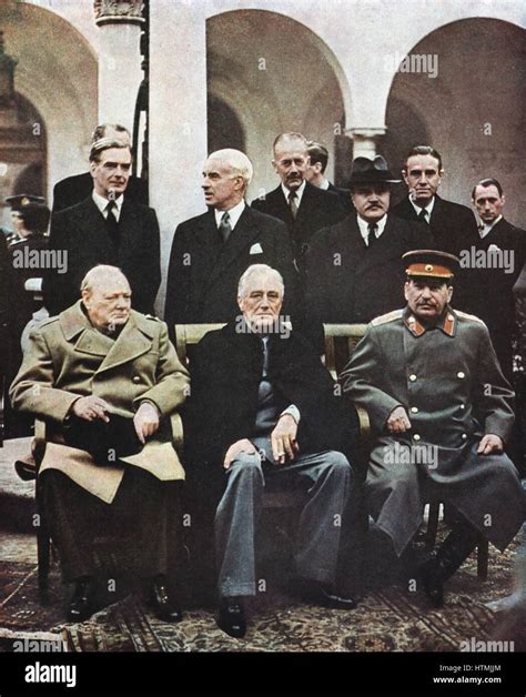 Yalta Conference Of Allied Leaders 4 11 February 1945 Seated Left To