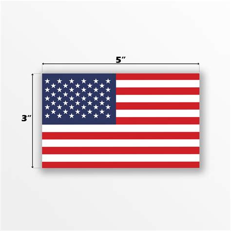 United States Flag Decal Sticker 5 Inches By 3 Inches Etsy
