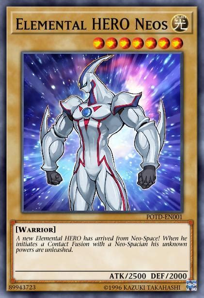 elemental hero neos card information yu gi