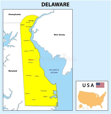 Mapa Delaware Mapa Do Estado E Do Distrito De Delaware Mapa