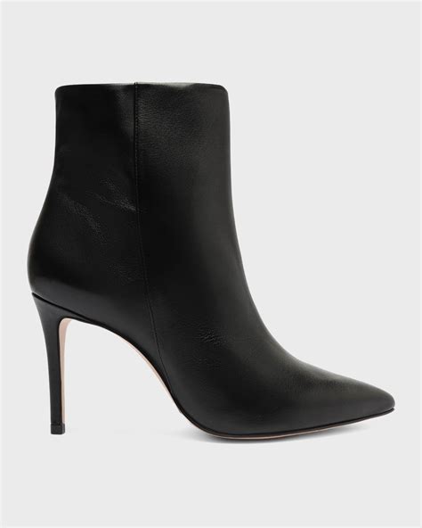 schutz mikki leather pointed toe booties neiman marcus