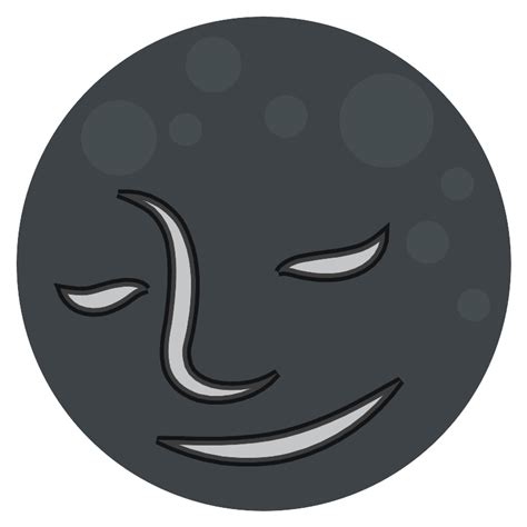 New Moon Face Vector Svg Icon Svg Repo