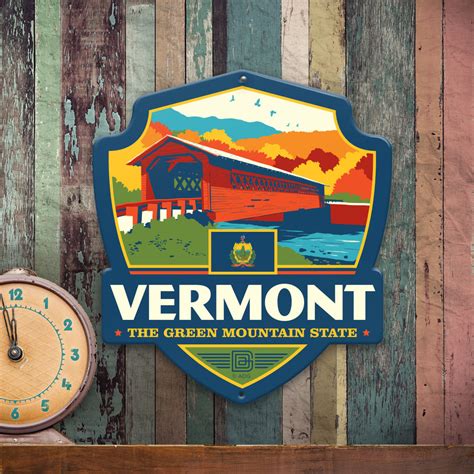 Metal Emblem Sign Sp Vermont