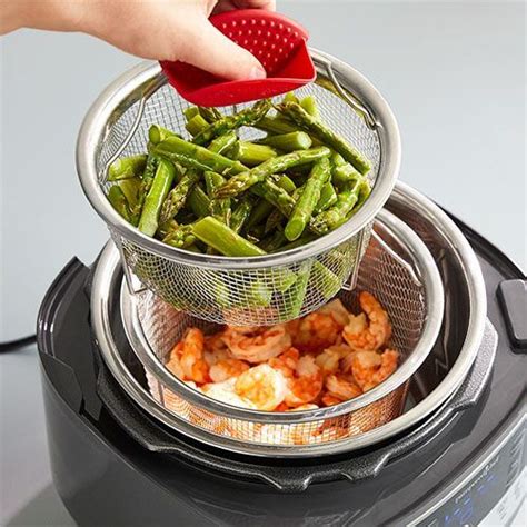 The logik 9 litre steamer is great for cooking rice, and if you're making mexican food try adding some coriander for that authentic mexican taste. Quick Cooker Steamer Baskets | Pampered chef, Pressure ...