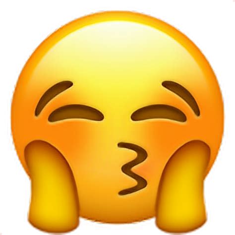 Emoji Blush Love Kiss Kiss Emoji Imagenes De Emoji Llorando Clipart Full Size Clipart