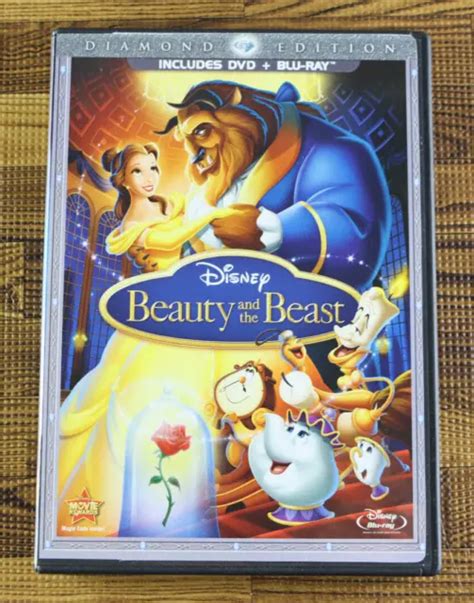 Disney Beauty And The Beast Diamond Edition Blu Ray Dvd 800 Picclick