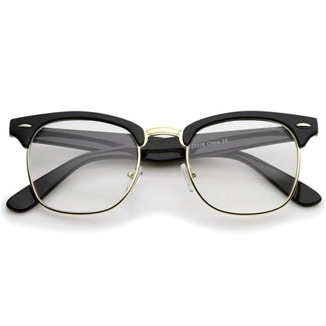 vintage inspired classic horned rim half frame clear lens glasses 2933 in 2022 cute glasses