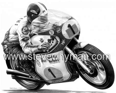 Giacomo Agostini Steve Whyman Motorcycle Art