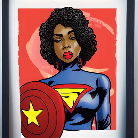 African American Girl Superhero Flying · Creative Fabrica