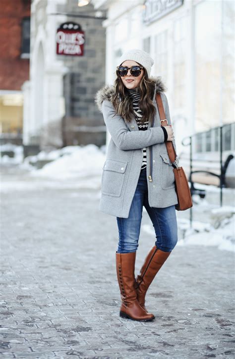 Winter Outfit With Riding Boots And Wool Coat 1 Dress Cori Lynn