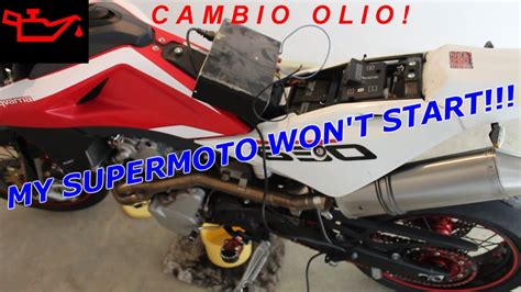 To kill the engine in the event of a safety hazard, simply release the bailout lever. Supermoto Maintenance | Part 1 | Oil Change | Husqvarna ...