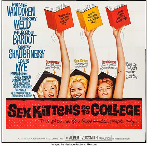 sex kittens go to college allied artists 1960 six sheet 78 5 lot 51395 heritage auctions