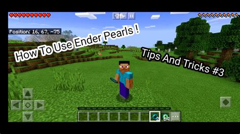 How To Use Ender Pearls In Minecraft Pe Tips And Tricks3 Youtube