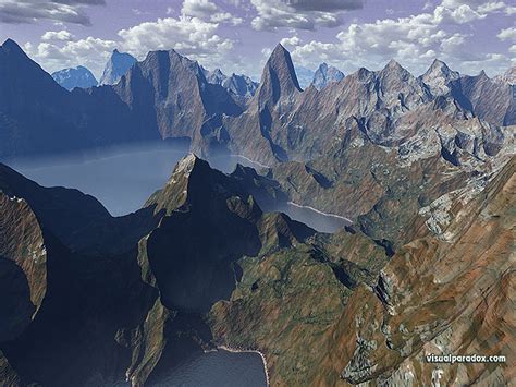 Visual Paradox Free 3d Wallpaper Mountain Range Multiple