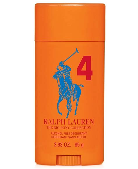 Ralph Lauren Polo Big Pony Orange 4 Alcohol Free Deodorant 293 Oz