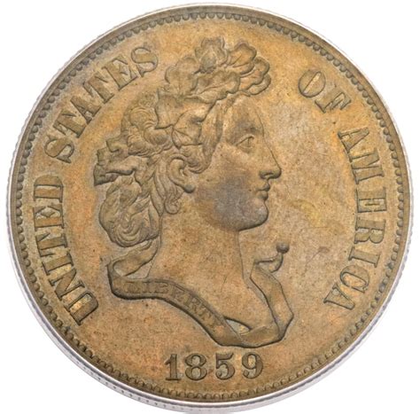 ½ Dollar 1859 Pattern Copper United States Numista