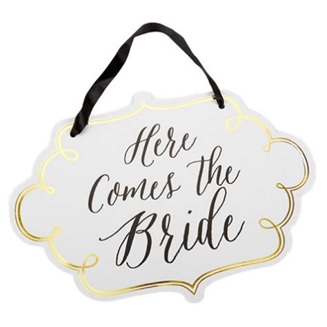 Here Comes The Bride Sign