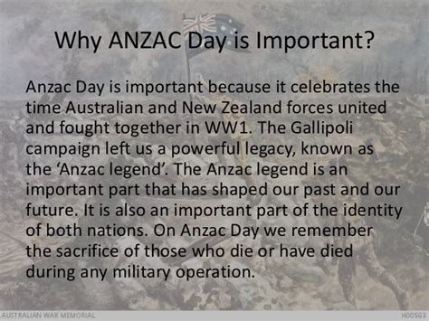 Significance Of Anzac Day