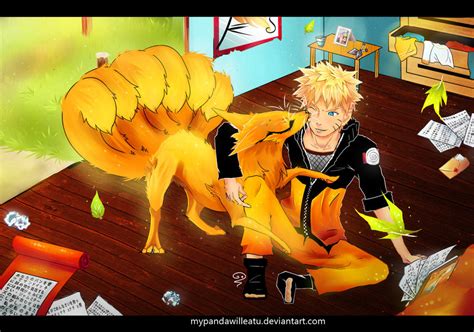 Naruto And Kyuubi Nine Tails By Mypandawilleatu On Deviantart