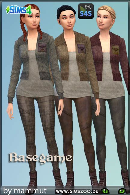 Blackys Sims 4 Zoo Outfit Ma 1 By Mammut • Sims 4 Downloads