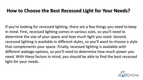 Ppt The Complete Guide To Recessed Lighting And How It Can Transform