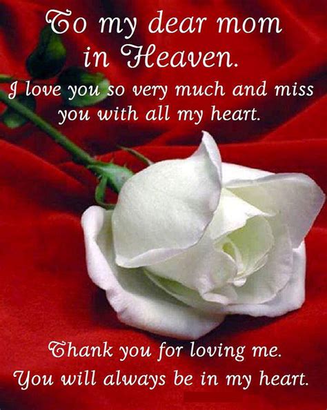To My Dear Mom In Heaven Pictures Photos And Images For Facebook