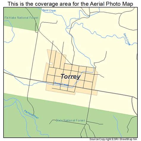 Aerial Photography Map Of Torrey Ut Utah