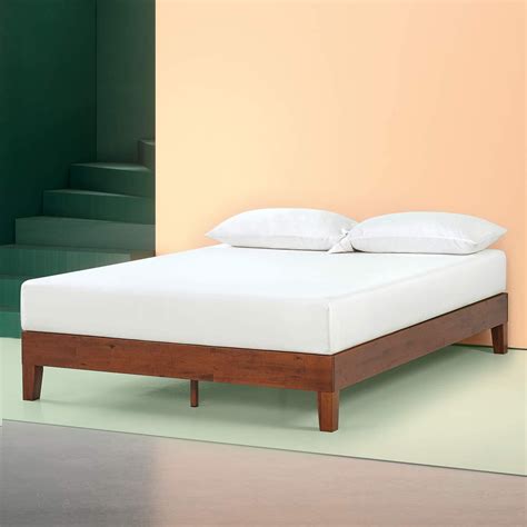 Real Wood Queen Platform Bed Frame Hanaposy