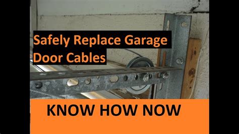 How To Replace Broken Garage Door Cable Youtube