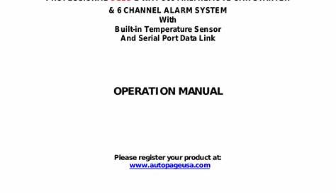 auto page rs 1000 user manual
