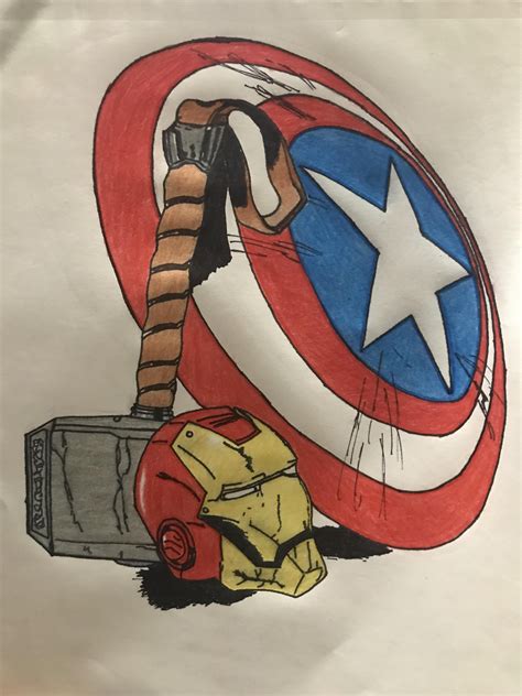 Marvel Art Drawings Avengers Drawings Marvel Paintings Avengers Art