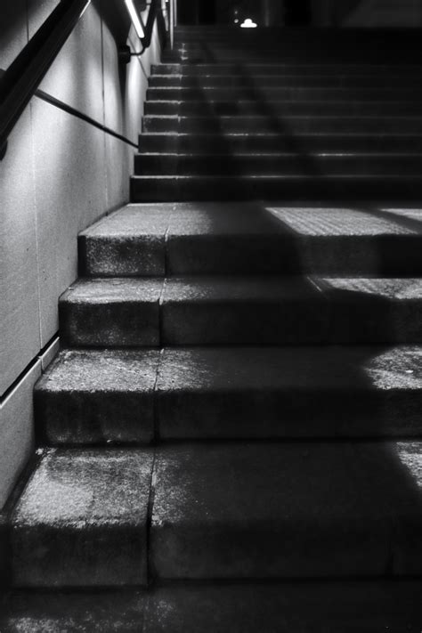 Stairs At Nightdark Shadows Shutterbug