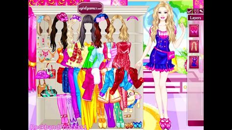 Barbie Online Games Glam Dress Up Game Youtube