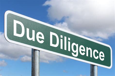 Due Diligence Highway Sign Image
