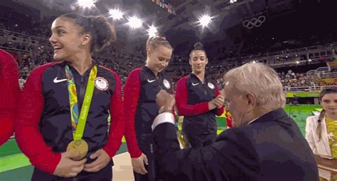 Gymnast Laurie Hernandez Winking Before A Routine Is The Best  From The Rio Olympics